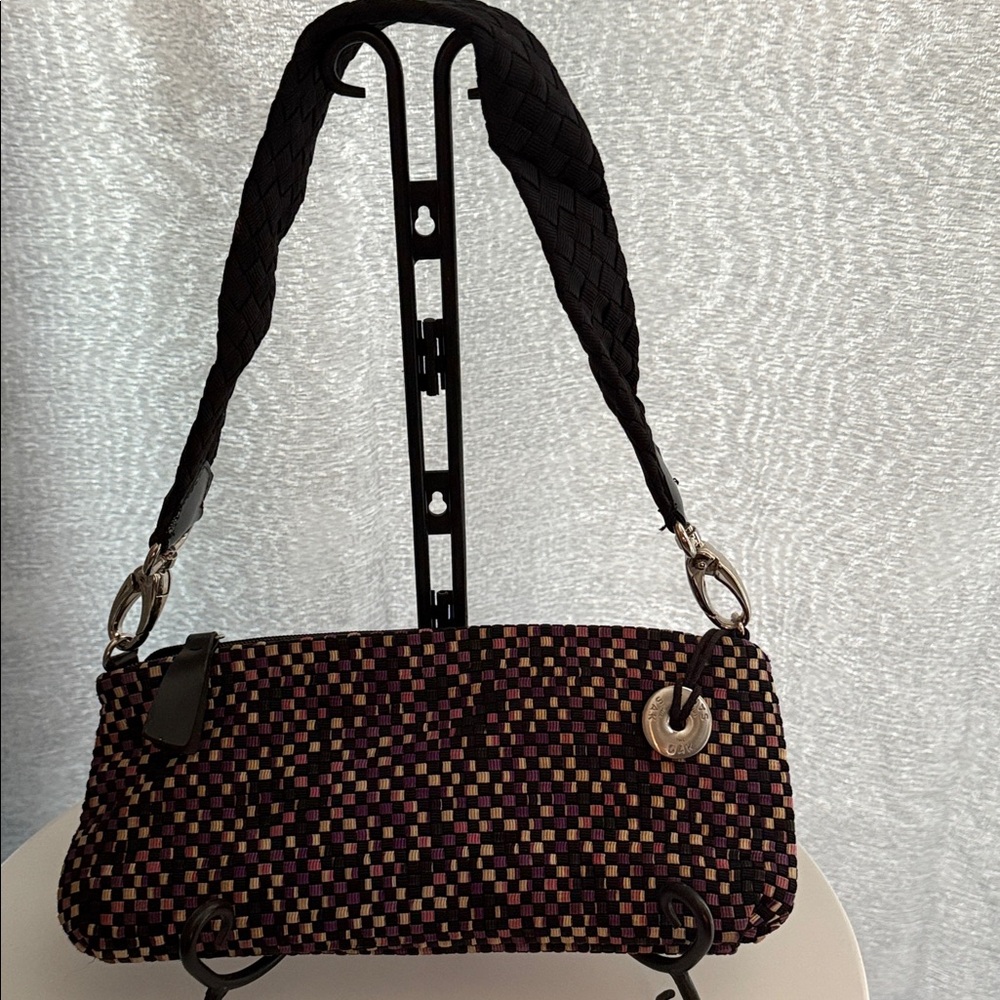 The Sak Black and Brown Woven Shoulder Bag